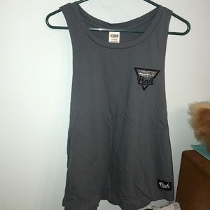 PINK sequin tank top